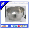 Skillful manufacture stainless salad bowl with bottom